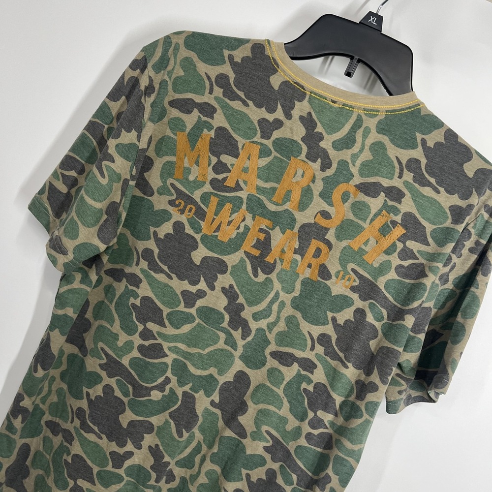 Marsh Wear Stackhouse Camo Sun Protection T Shirt Mens M Performance Hunting SS